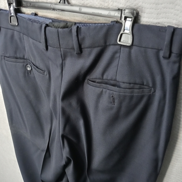 Valenti Uomo men's navy blue polyester dress pants - Picture 7 of 10